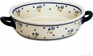 Bunzlauer Keramik Auflaufform Bunzlauer Keramik runde 250ml Auflaufform 15,5x4,6 cm Dekor 111, Keramik