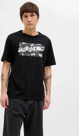 Jack & Jones Print-Shirt "JJHAWAII SHAPE TEE SS CREW NECK"