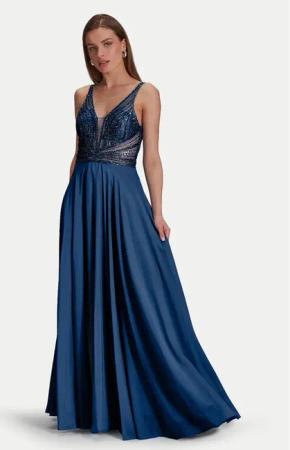 Hey Kyla Abendkleid 5AG015HK Blau Regular Fit