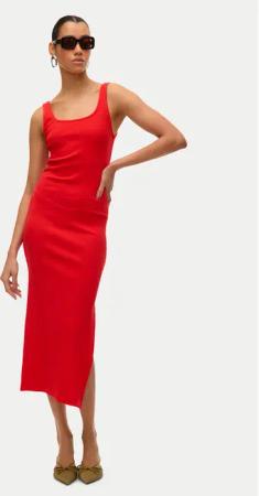 Vero Moda Kleid für den Alltag Chloe 10325601 Rot Slim Fit