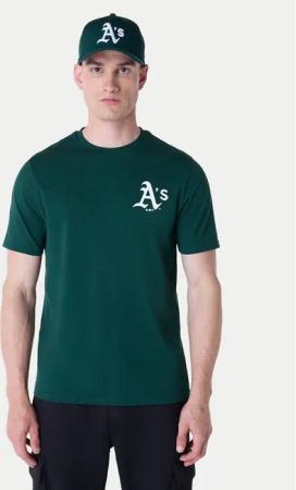 New Era T-Shirt Oakland Athletics MLB Pennant Graphic 60596214 Grün Regular Fit