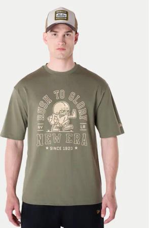 New Era T-Shirt Football Graphic 60596409 Grün Regular Fit