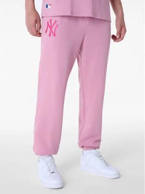 New Era Jogginghose New York Yankees MLB League Essential Dark 60596188 Rosa Regular Fit