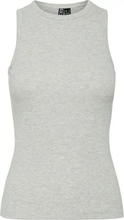 Pieces Top May 17154480 Grau Slim Fit