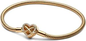 Schlangenarmband für Damen Unendlichkeit, IP Gold