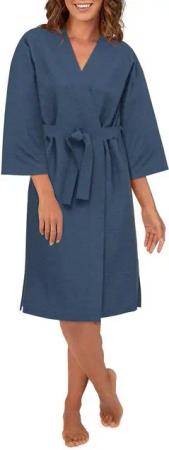 TOM TAILOR Damenbademantel TOM TAILOR Damen Hausmantel blau melange, Modal