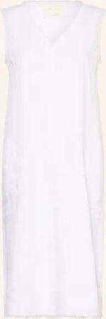 oui Kleid im Materialmix mit Leinen