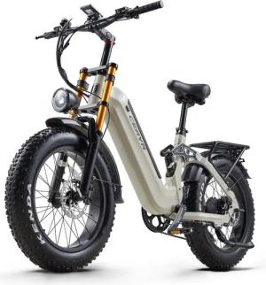 DOTMALL E-Bike Mountainbike Mountainbike mit fetten Reifen CEAYA Zoll mit 48V20AH Akku,7 Gang