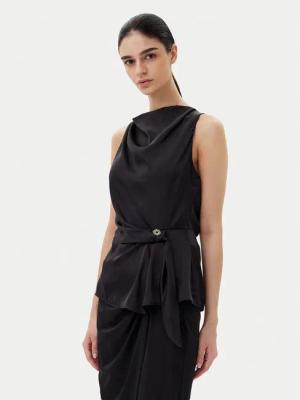 Rinascimento Bluse CFC0019901002 Schwarz Regular Fit