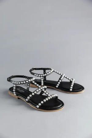 Aniston SHOES Riemchensandale, Sommerschuh, Sandale, Blockabsatz, Zierperlen - NEUE KOLLEKTION