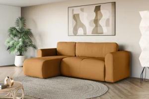 INOSIGN Ecksofa "Zacharia wahlweise Schlafsofa mit Bettkasten, B/T/H 250/166/86 cm", L-Form mit Wellenunterfederung, Recamiere beidseitig montierbar