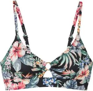LASCANA Triangel-Bikini-Top Salsa, mit Zierring und tollem Blumenprint