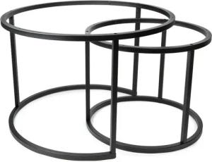 Prima-Online Tischgestell Rund Tischgestell Metallgestell Ø70 + Ø50cm Schwarz ohne Tischplatte