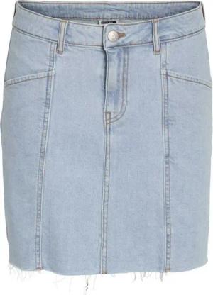 Noisy may Sommerrock Stylischer Denim mit Fransensaum und Five-Pocket-Design NMNINE NW SHORT SKIRT AZ432LB