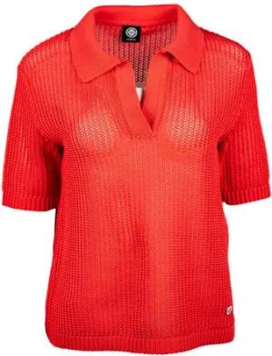 Faber Strickpullover Polo-Pulli in edlem Netzstrick in edlem Netzstrick