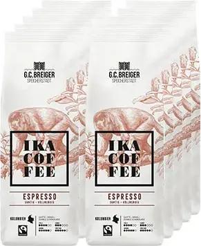 G.c. Breiger - IKA Coffee - Espresso - 10x 500 g Ganze Bohne - Intensität: 5/6