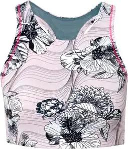 Tchibo - Sport-Bustier - Damen - Gr. L - rosé/geblümt
