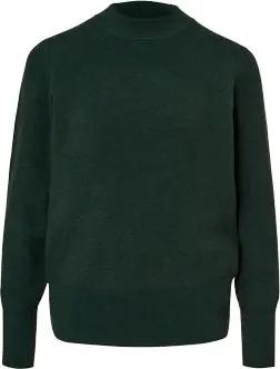 Tchibo - Feinstrickpullover - Damen - Gr. S - dunkelgrün