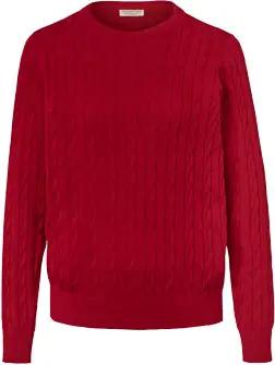Tchibo - Zopfstrickpullover - Damen - Gr. XL - rot