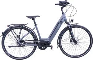 Hawk Bikes E-Bike Damen »eCity Wave Integrated Lady Steps« - grau