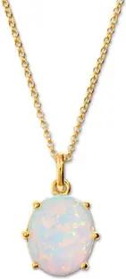 Tchibo - 925 Silber Kette mit synthetischem Opal - hellblau