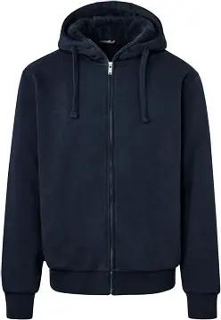 Tchibo - Kapuzen-Sweatjacke mit Teddyplüsch-Futter - Herren - Gr. XL - dunkelblau
