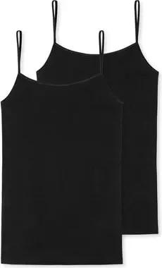 2 Schiesser Tops - Damen - Gr. 36 - schwarz