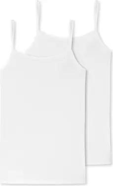 2 Schiesser Tops - Damen - Gr. 42 - weiß