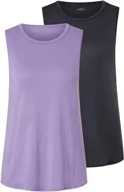 Tchibo - 2 Sport-Tops - Damen - Gr. M - anthrazit