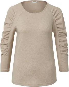 Tchibo - Shirt mit 3/4-Arm - Damen - Gr. L - beige