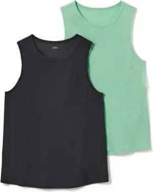 Tchibo - 2 Sport-Tops - Damen - Gr. S - anthrazit