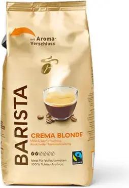 Tchibo - Barista Crema Blonde - 1 kg Ganze Bohne - Intensität: 2/6