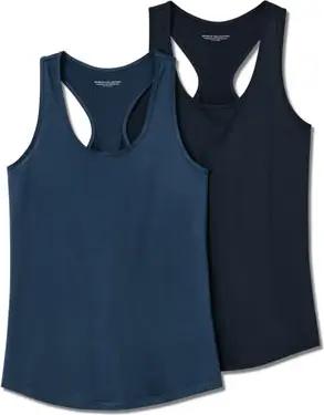 Tchibo - 2 Sport-Tops - Damen - Gr. M - dunkelblau