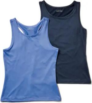Tchibo - 2 Kinder-Sport-Tops - Mädchen - Gr. 158/164 - dunkelblau
