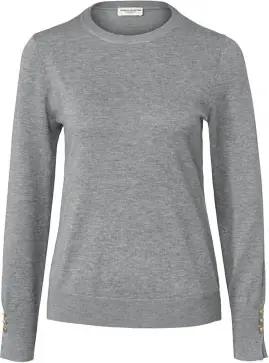 Tchibo - Feinstrickpullover - Damen - Gr. L - grau
