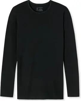 Schiesser Langarmshirt mit Bio-Baumwolle - Herren - Gr. Xl/7 - schwarz