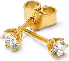 Tchibo - 585 Gold-Ohrstecker mit 2 Brillanten - gold