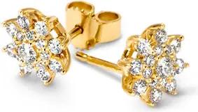 Tchibo - 585 Gold-Ohrstecker mit 34 Brillanten - gold