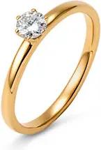 Tchibo - 585 Gold-Ring mit Brillant - Gr. 17 - gold