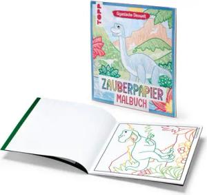 Tchibo - Buch: »Zauberpapier Malbuch ‒ Gigantische Dinowelt«