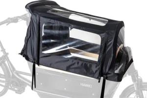 Hawk Regenverdeck für E-Cargo 2.2 Bafang - schwarz