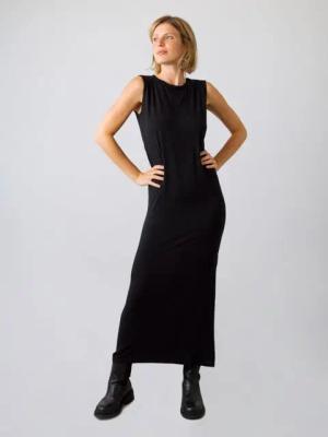 HONEST BASICS Maxikleid aus recycelter Viskose