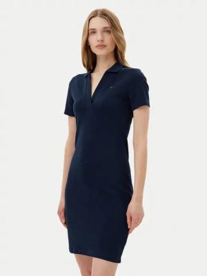 Tommy Hilfiger Kleid für den Alltag WW0WW42567 Dunkelblau Slim Fit