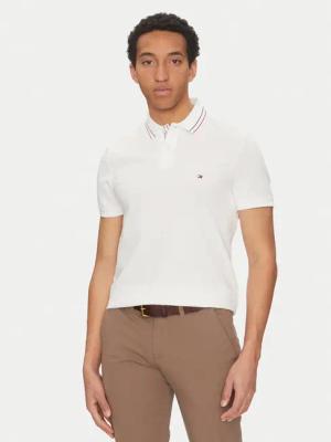 Tommy Hilfiger Poloshirt Placket Interest MW0MW38459 Weiß Regular Fit