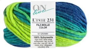Online Garne 50 Gramm ONline Linie 231 Filzwolle Color Farbauswahl Bastelgarn