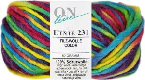 Online Garne 50 Gramm ONline Linie 231 Filzwolle Color Farbauswahl Bastelgarn