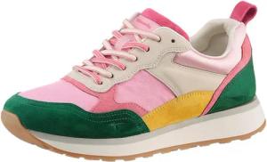 Tamaris Sneaker, Freizeitschuh, Halbschuh, Schnürschuh mit bunten Kontrastbesätzen