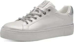 Tamaris Plateausneaker, Freizeitschuh, Halbschuh, Schnürschuh, Kontrastbesatz an der Ferse