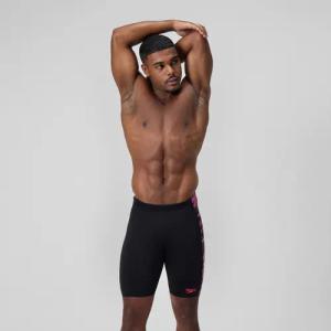 HyperBoom Panel-Schwimmhose Schwarz/Pink für Herren