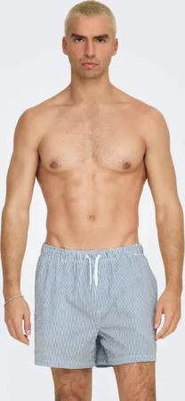 ONLY & SONS Badehose "ONSTED STRIPE SEERSUCKER SWIM NOOS"